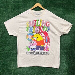 Cartoon Network Adult Swim Smiling Friends T-Shirt Size Extra Large